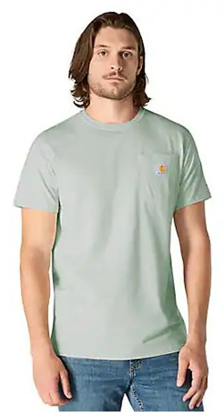 NWT Carhartt Force Relaxed Pocket T-Shirt in Smoked Teal sz XL